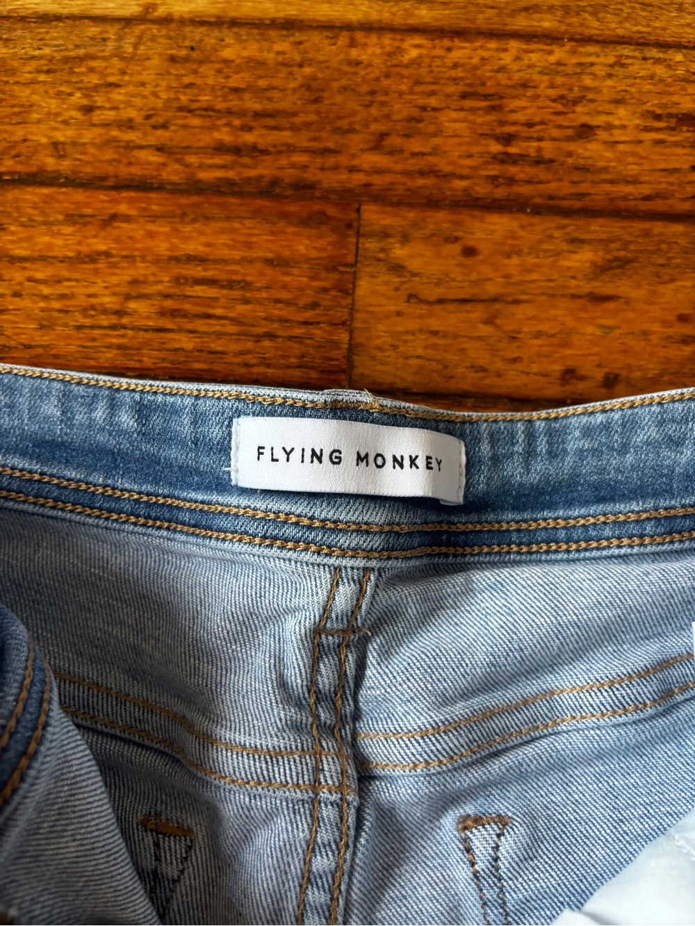 Womens Flying Monkey jean shorts size 28 - Picture 6 of 8